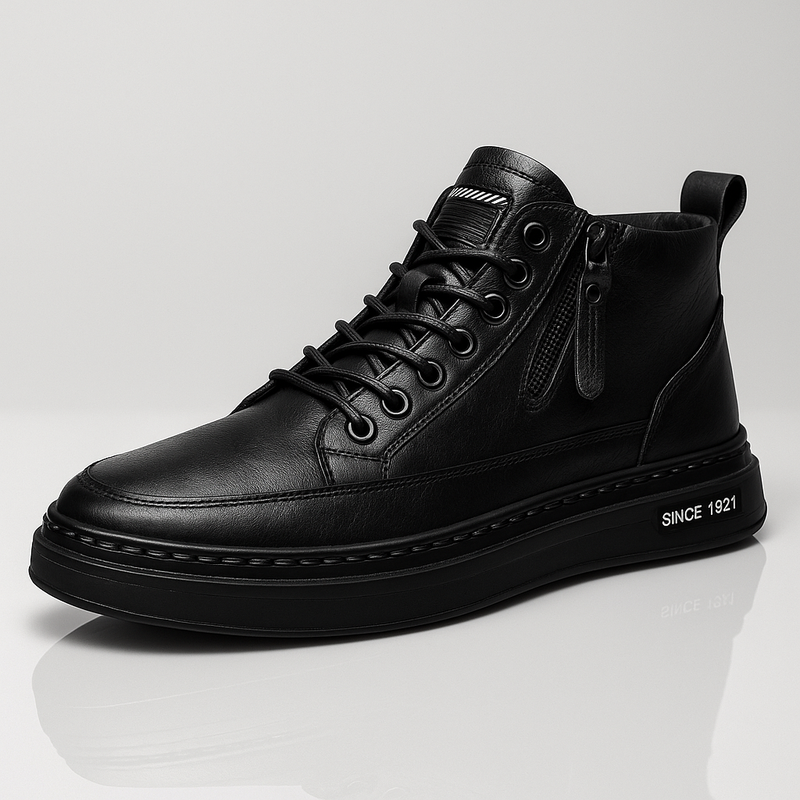 Tenis Híbrido de Piel para Hombre - Versión 2025 Ultra Durabilidad, Máxima Comodidad